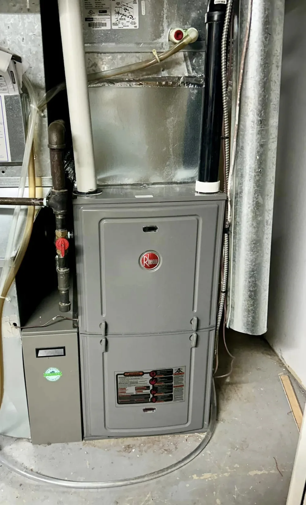 New high-efficiency furnace installed by Reid Pro