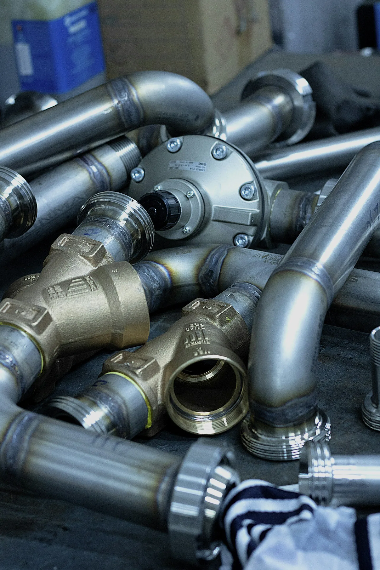 New water supply piping installed by Reid Pro Plumbing and Heating